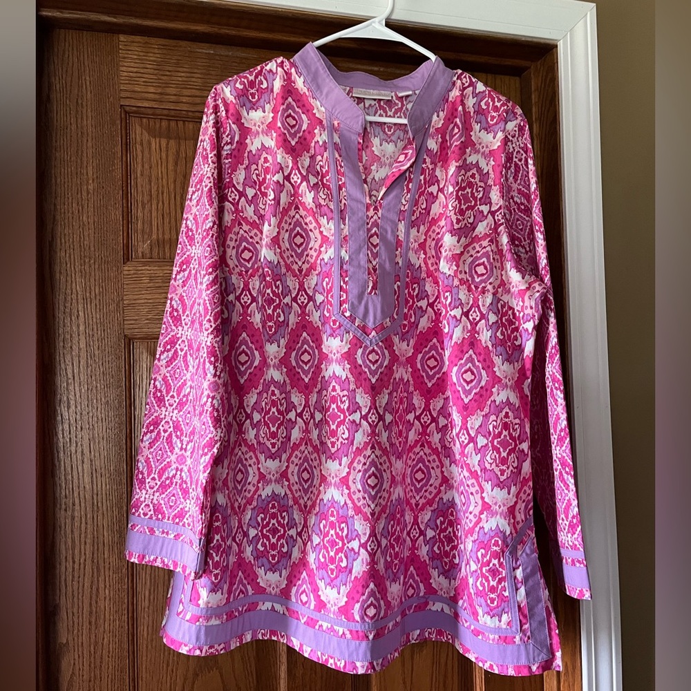 Bellisima Kim Gravel Pink and Purple Tunic